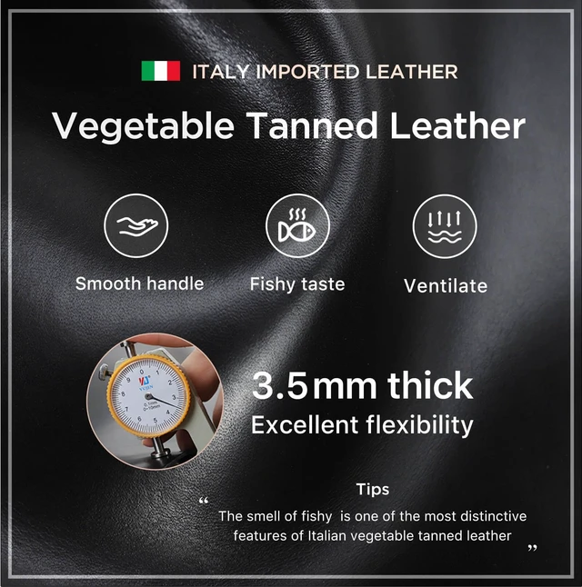 Alt view image 6 of 7 - Leather Case Replacement for Airpods Pro 3 2025,Vegetable Tanned Leather Portable Travel Case Compatible with Airpods Pro 3,Headphone Cases Replacement for AirPods Pro 3 Charging(Black)