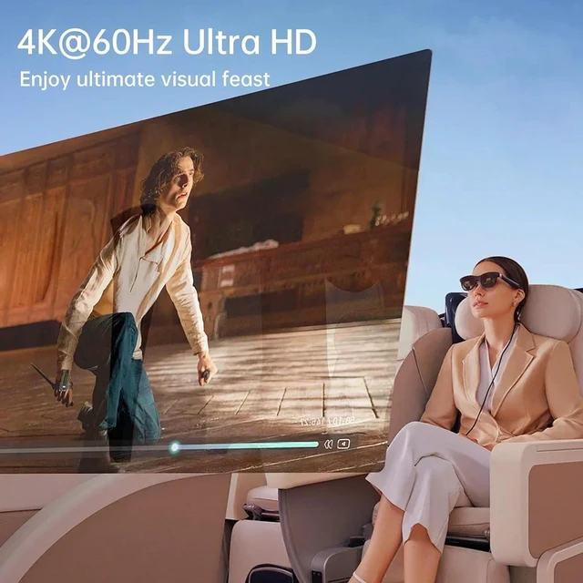 Alt view image 3 of 7 - USB C to AR Glasses Adapter Power and Play Adapter for AR Glasses Support PD 100W, 4K @ 60Hz Compatible with iPhone 15/16 Viture/Rokid/Xreal AR Glasses (Dual USB C)