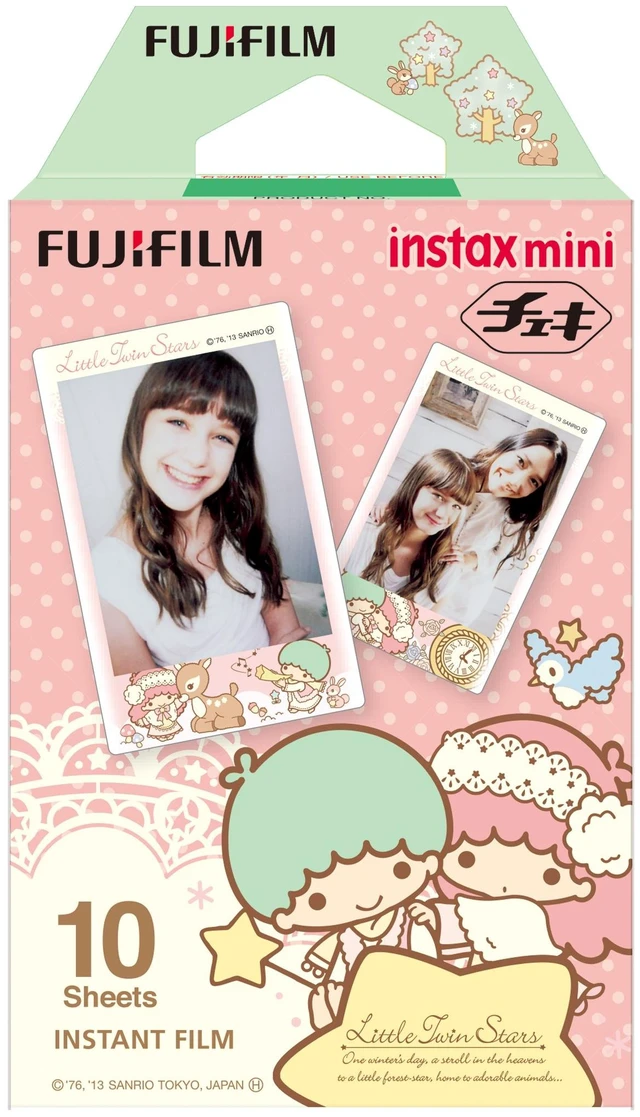 Main image of 1 X Fuji Instax Mini Films Usable with Polaroid Mio & 300 - Lomo Diana Instant Back - Little Twin Stars