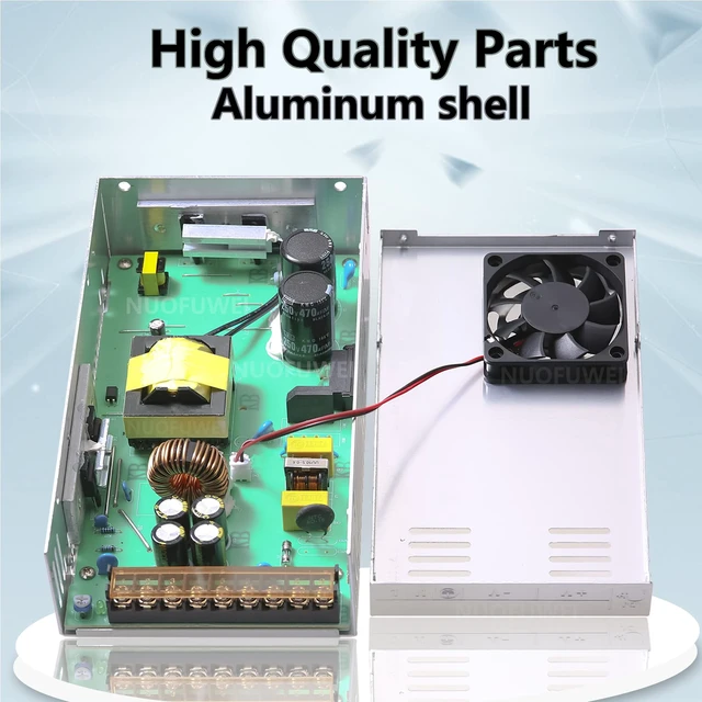 Alt view image 2 of 6 - 110V AC to 36V DC Converter 36V 16.6A 600W Power Supply DC 36Volt 16.6A 600W Switching Power Supply Transformer for Winch Car Jack LCD Monitor CCTV Car Stereo