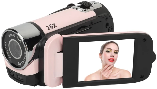 Main image of Vintage Video Camera Camcorder, 16Mp Cam Corder, 1080P Digital Camera, 2.4 Inch Rotatable Screen Camcorder, 16X Zoom HD Video Recorder with Fill Light for Teens Beginner Adult