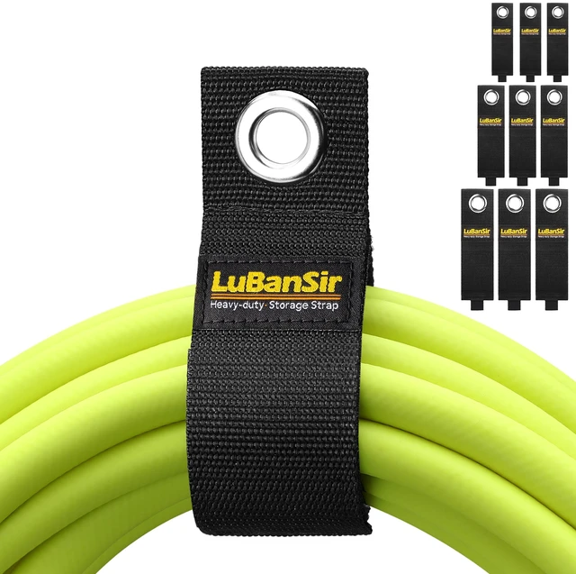 Main image of 9 Pack (10"/13"/17") Extension Cord Holder for Organization Extension Cord Storage Straps for Garden Hose Storage and Garage Wall Organization