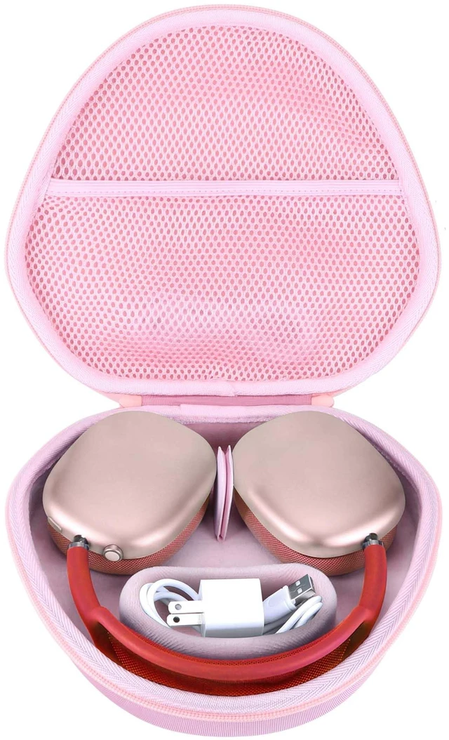 Main image of Hard Case Replacement for Apple Airpods Max Over-Ear Headphones Hard Shell Shockproof, Portable Headphone Storage, Mesh Bag Organizer, Lightweight Travel