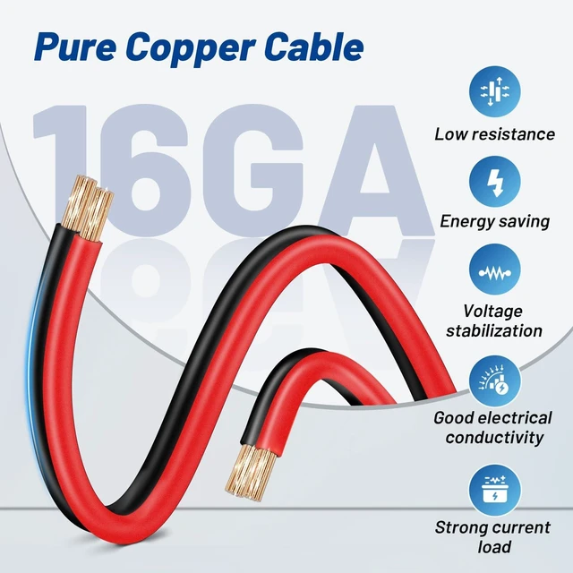 Alt view image 3 of 7 - 2 Pack Cb Radio Power Cord 12V 3-Pin Plug Fused Replacement CB Power Cable 2 Black and Red Wires 15A 3-Pin Cigarette Lighter Plug Socket for Cb Ham Radio