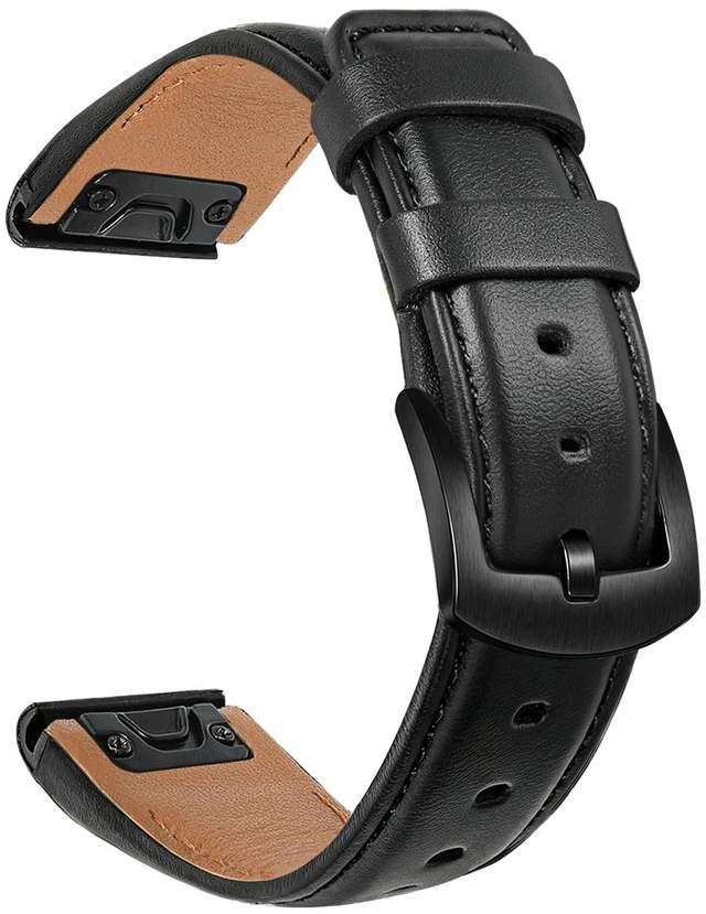 Main image of Quick Fit Band for Fenix 9 Pro / 8 / 7S / 6S Pro / 5S Plus 43mm, 20mm Genuine Cowhide Leather Strap for Garmin Epix Pro 42mm / Instinct 2S / E 40mm