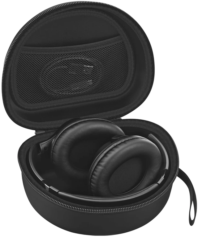 Main image of Headphone Case for Beats/JLab Go JBuds Lux ANC/JBL/BERIBES/KVIDIO, Black for Souncore Q20i/ TOZO HT3/ Picun Foldable Over-Ear Headphones,with Handle Strap Travel Carrying Headset Case