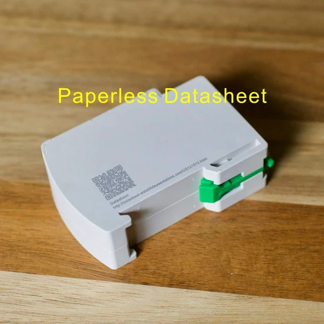Alt view image 2 of 5 - WTH-SG/RJ45 DIN-Rail Mounted Gigabit Ethernet PoE Surge Protector Full GDT TVS Surge Protection