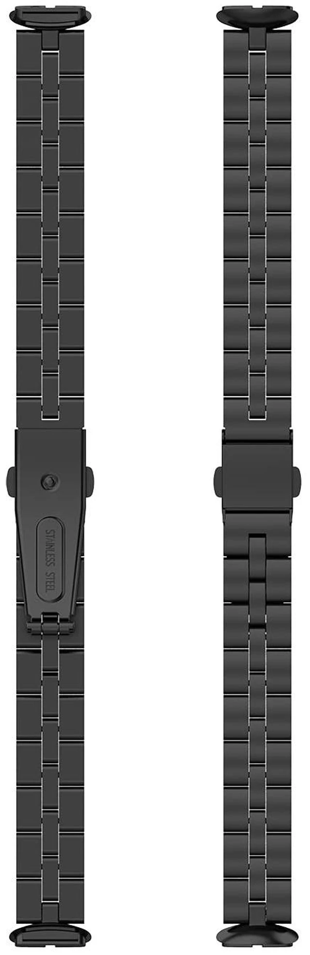 Alt view image 7 of 7 - Bands Compatible with Fitbit Luxe Metal Stainless Steel Watch Band Replacement Classic Durable Solid Link Accessory Buckle Metal Strap Wrist Band for Luxe Fitness Wellness Tracker