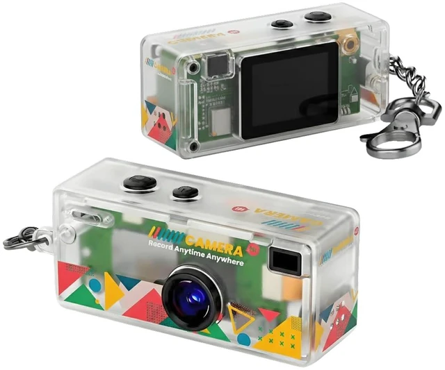 Main image of Mini Keychain Digital Camera - Y2K Retro 1080P HD Small Camcorder with 16GB Card & Keychain Included - Vintage Video & Photo Thumb Camera for Travel (Transparent)