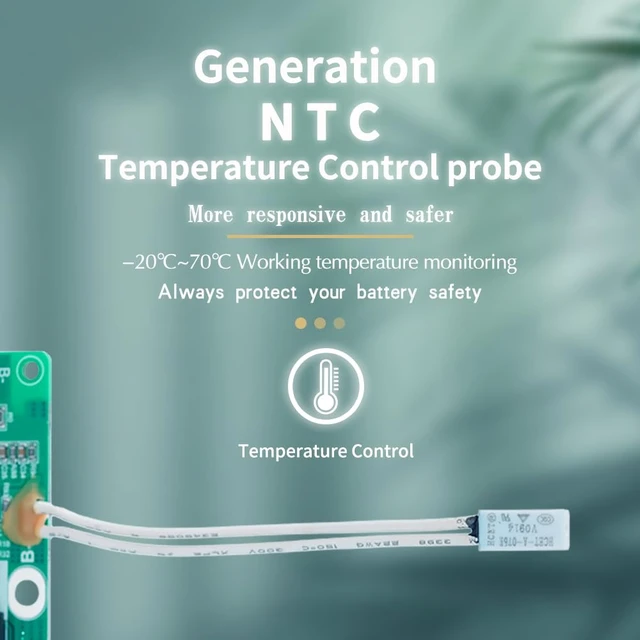 Alt view image 6 of 7 - 13S BMS 48V 50A Li-ion PCB Protection Board with Balance Wire and NTC,Ten Functional protections, Common Port, for Solar Energy Storage, Balance Car Lithium-ion Battery Pack (13S 48V 50A)