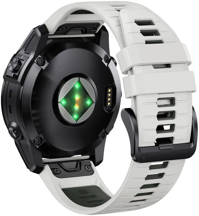 Main image of for Fenix 7X Pro/6X Pro Band for Fenix 6X Strap Fenix 7X Band 26mm Width Fenix 5X Plus Wristband for Descent Mk2i/tactix Delta/tactix 7 Pro/tactix 7 AMOLED Watch(Misty Gray-Pale Green)