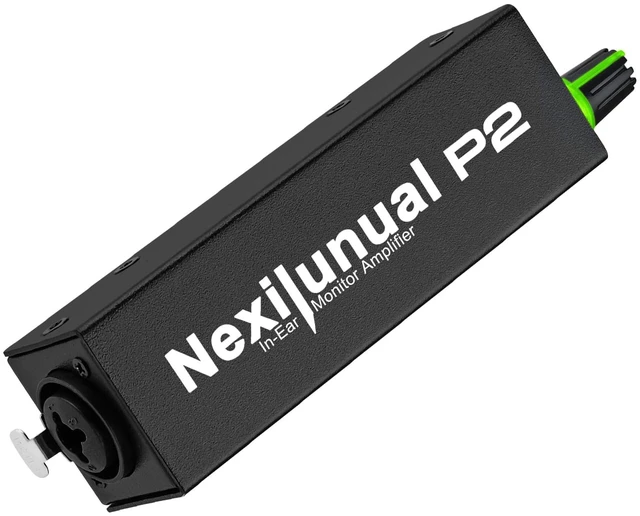 Main image of P2 Portable in-Ear Monitor Amplifier Personal Headphone Amp IEM Amp with XLR/TRS Input 3.5mm Output, Stereo/Mono Switch, 7 Color Light, Belt Clip for Drummer, Guitarists, DIP Switch