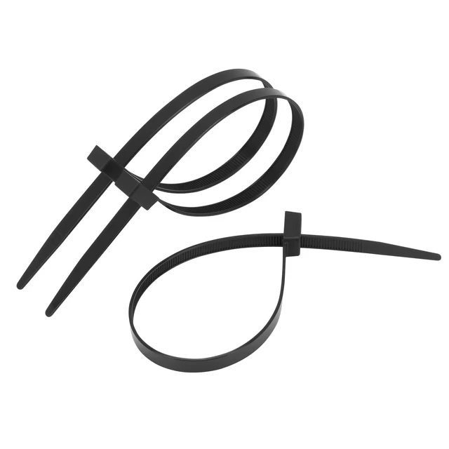 Alt view image 6 of 6 - 100 PCS 12 inch Double Lock Black Zip ties Heavy duty, Double Head Design, 120lb Tensile Strength, UV Resistant Cable Ties for indoor and outdoor use
