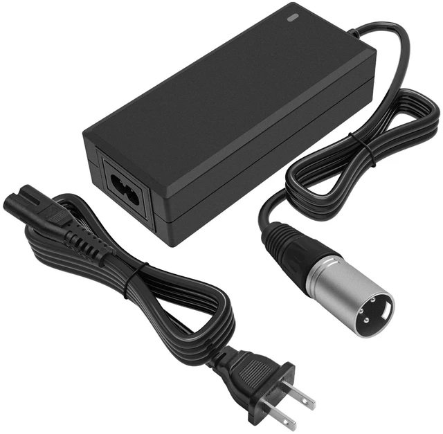 Main image of 24V 2A 3-Pin XLR Connector Charger Substitute for 25.2V 29.4V Vacuum cleaner model E-4.0 4.5 E-4.5, 400 E-400 450 650 500 E500 750 E750