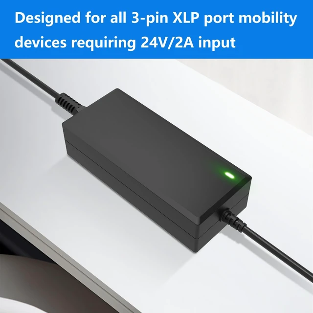 Alt view image 5 of 7 - 24V 2A 3-Pin XLR Connector Charger Substitute for 25.2V 29.4V Vacuum cleaner model E-4.0 4.5 E-4.5, 400 E-400 450 650 500 E500 750 E750
