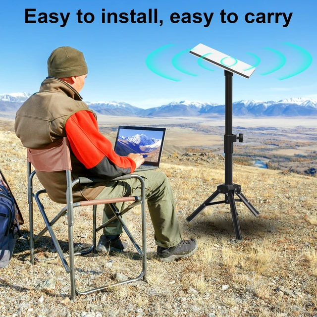 Alt view image 6 of 6 - Starlink Mini Tripod Stand, Portable for RV & Camping Easy assembly, heavy-duty construction, 360° adjustable, lightweight, stable for uneven terrain, durable for outdoor