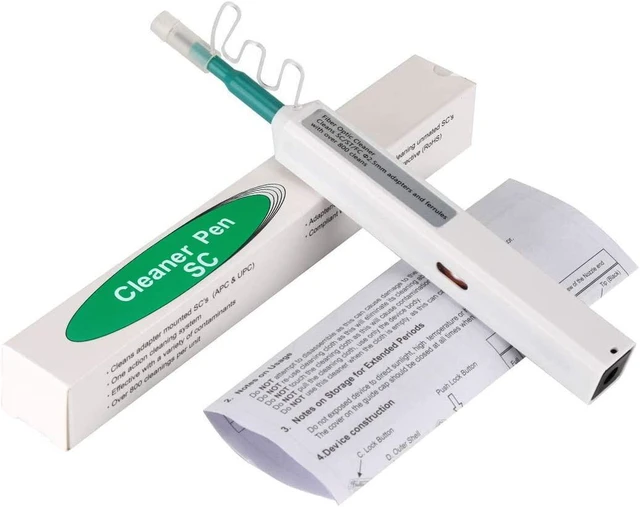 Main image of Fiber Optic Cleaning Pen, SC/FC/ST 2.5mm Ferrule Connectors Fiber Cleaner, Cleans Over 800 Times