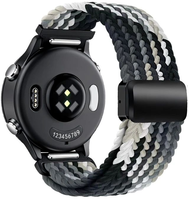 Main image of Band Compatible with Coros Pace 4/3 Apex 2 Pro/Apex Pro - Stretchy One-click quick release stretchy nylon braid strap with magnetic clasp. Breathable & comfortable. Fits Apex 46mm