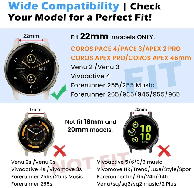 Alt view image 6 of 7 - Band Compatible with Coros Pace 4/3 Apex 2 Pro/Apex Pro - Stretchy One-click quick release stretchy nylon braid strap with magnetic clasp. Breathable & comfortable. Fits Apex 46mm