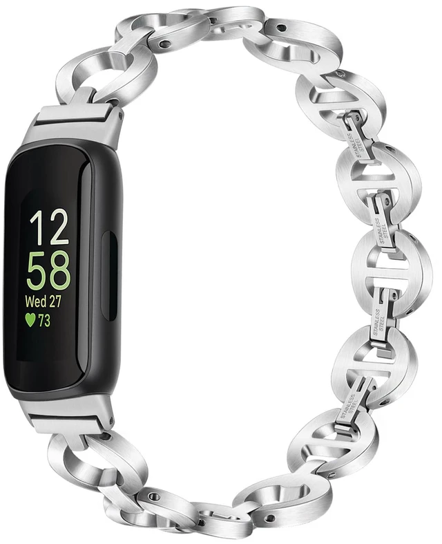 Main image of Women Band for Fitbit Inspire 3 / Inspire 2 HR Dressy Jewelry Stainless Steel Strap