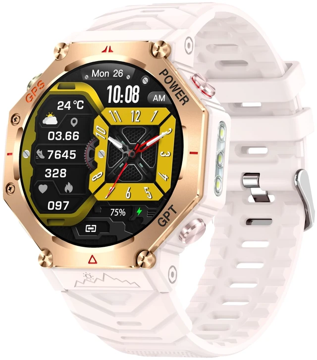 Main image of ZL-SW8 (Rose Gold) 1.39" Stylish Smartwatch for Women & Men, Bluetooth Calling, AI Voice Assistant, 107 Sport Modes, 3ATM Waterproof, Fitness Tracker, Compatible with Android/iOS (Pink)
