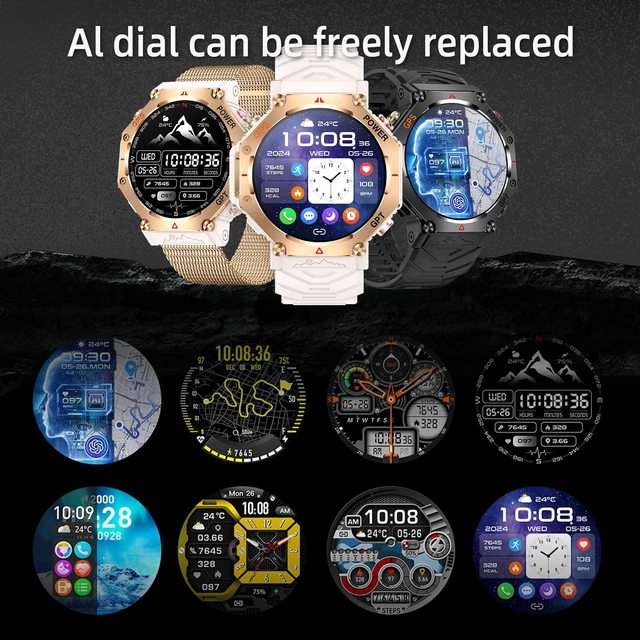 Alt view image 5 of 7 - ZL-SW8 (Rose Gold) 1.39" Stylish Smartwatch for Women & Men, Bluetooth Calling, AI Voice Assistant, 107 Sport Modes, 3ATM Waterproof, Fitness Tracker, Compatible with Android/iOS (Pink)