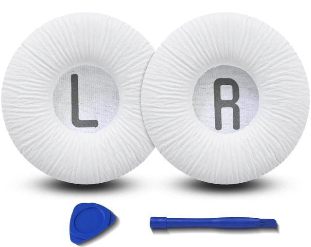 Main image of Replacement Ear Pads for JBL Tune 600(T600BTNC 600BTNC)/660(T660NC 660NC)/670(T670NC 670NC) Headphone, Extra Thick Cushions, Ear Cups Cover, Textured PU LeatherMemory Foam Headset Earpads (White)