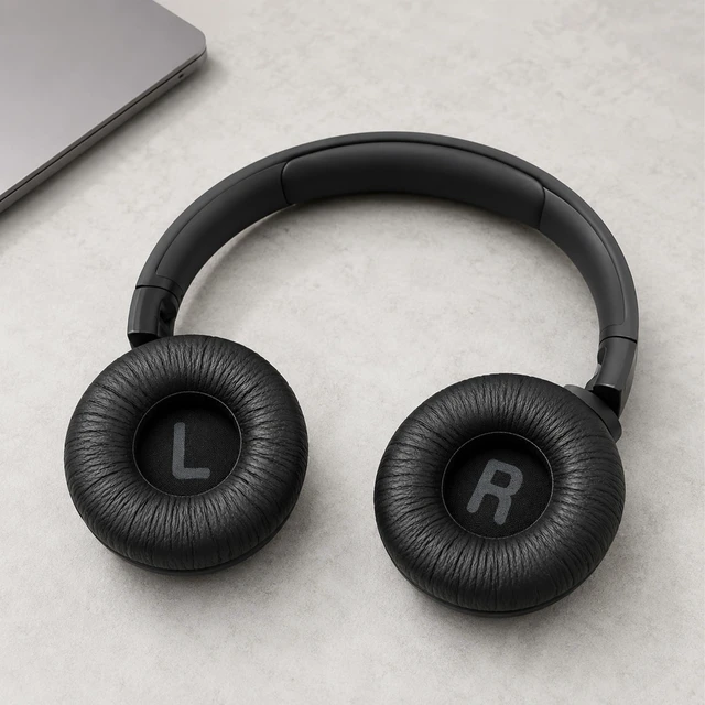 Alt view image 7 of 7 - Replacement Ear Pads for JBL Tune 600(T600BTNC 600BTNC)/660(T660NC 660NC)/670(T670NC 670NC) Headphone, Extra Thick Cushions, Ear Cups Cover, Textured PU LeatherMemory Foam Headset Earpads (Pink)