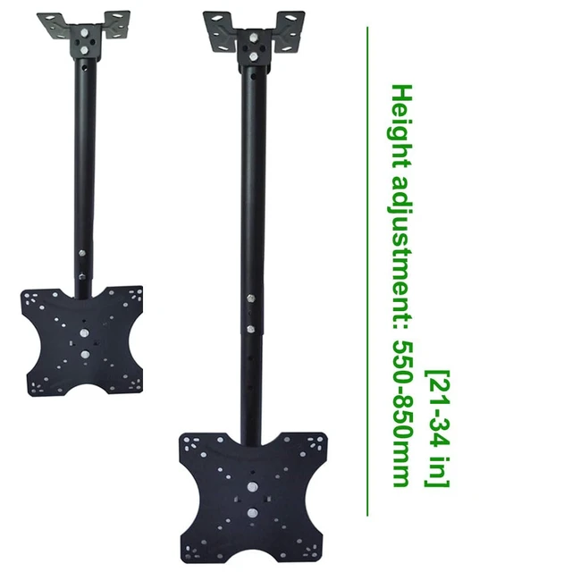 Alt view image 4 of 7 - Adjustable Ceiling TV Wall Mount Bracket Compatible with 14-42" Plasma LCD LED Monitor Flat Panel Screen Displays Tilt/ 360° Swivel