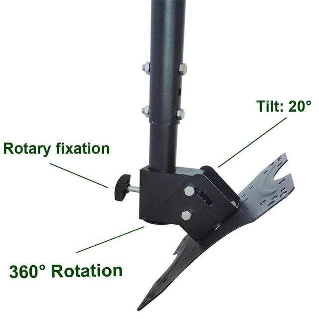Alt view image 5 of 7 - Adjustable Ceiling TV Wall Mount Bracket Compatible with 14-42" Plasma LCD LED Monitor Flat Panel Screen Displays Tilt/ 360° Swivel