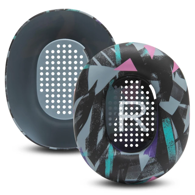 Alt view image 7 of 7 - SweatZ Ace - Patented Earpad Sweat Covers for Sonos Ace Headphones Made by Wicked Cushions Made with Premium Silicone, Sweatproof & Easily Washable 90's Black