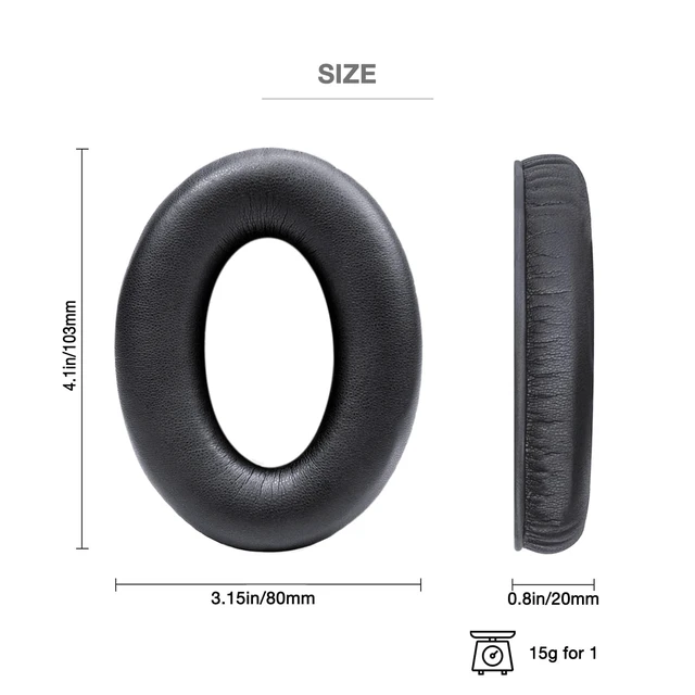 Alt view image 3 of 7 - Replacement Ear Pads & 3 Mic Covers for Bose A30 Aviation Headset Complete refresh kit: earpads with memory foam, 3 mic covers, inner foam inserts