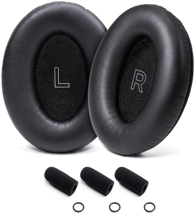 Main image of Replacement Ear Pads & 3 Mic Covers for Bose A30 Aviation Headset Complete refresh kit: earpads with memory foam, 3 mic covers, inner foam inserts