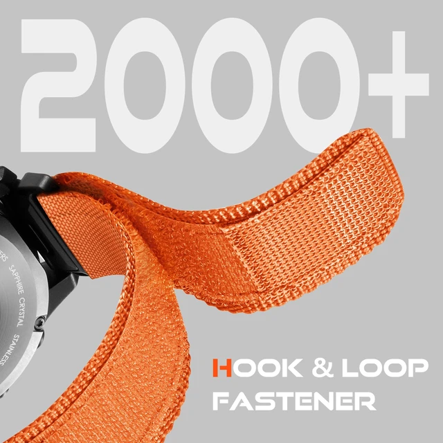 Alt view image 5 of 7 - 20mm Quick Fit Nylon Band Compatible with Garmin Watch Rugged Nylon Strap with Magnetic Fidlock V-Buckle for Fenix 8 43mm//7s/6S Pro/5S Plus/Instinct 2s E 40mm/Approach S70 42mm