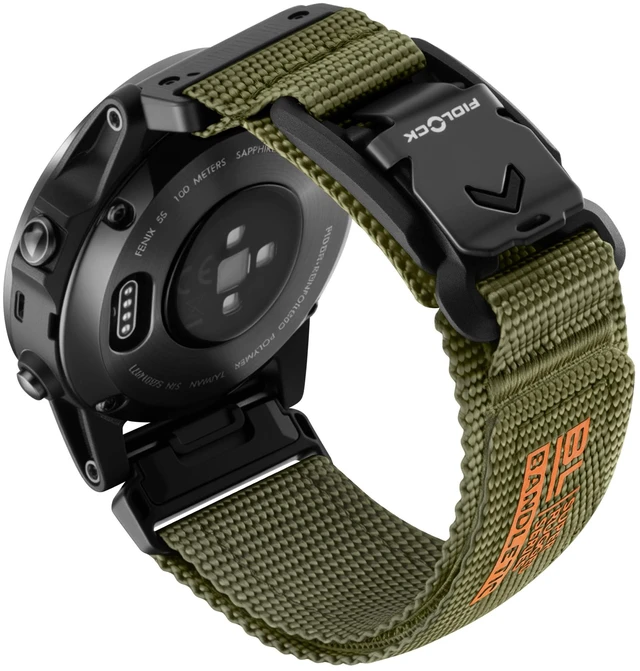 Main image of 20mm Quick Fit Nylon Band Compatible with Garmin Watch Rugged Nylon Strap with Magnetic Fidlock V-Buckle for Fenix 8 43mm//7s/6S Pro/5S Plus/Instinct 2s E 40mm/Approach S70 42mm