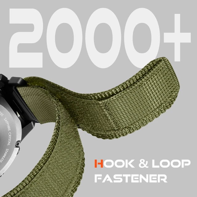 Alt view image 5 of 7 - 20mm Quick Fit Nylon Band Compatible with Garmin Watch Rugged Nylon Strap with Magnetic Fidlock V-Buckle for Fenix 8 43mm//7s/6S Pro/5S Plus/Instinct 2s E 40mm/Approach S70 42mm