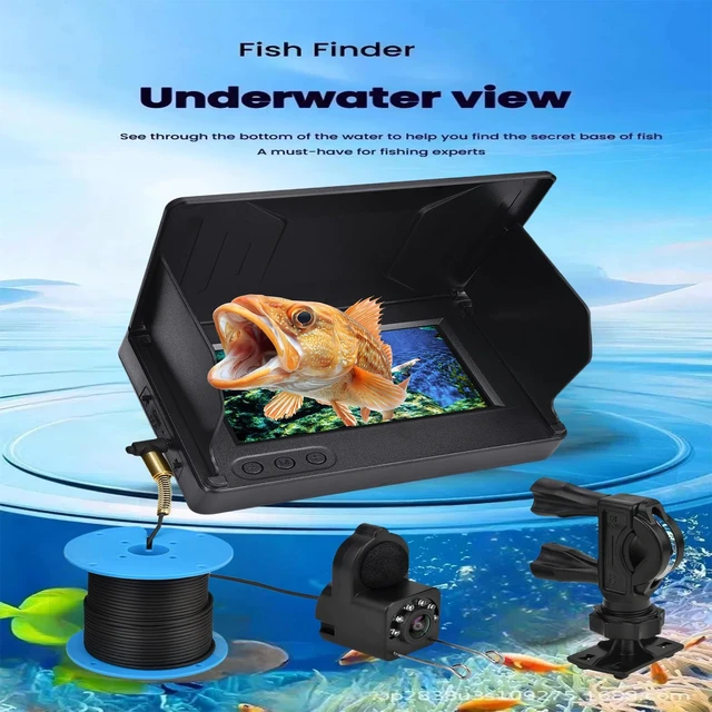 Alt view image 2 of 7 - Fishing Camera 4.3" Underwater Fish Finder for Ice Lake Sea Fishing IP68 waterproof, 30m deep diving, enhanced vision ultra wide lens for freshwater & offshore angling