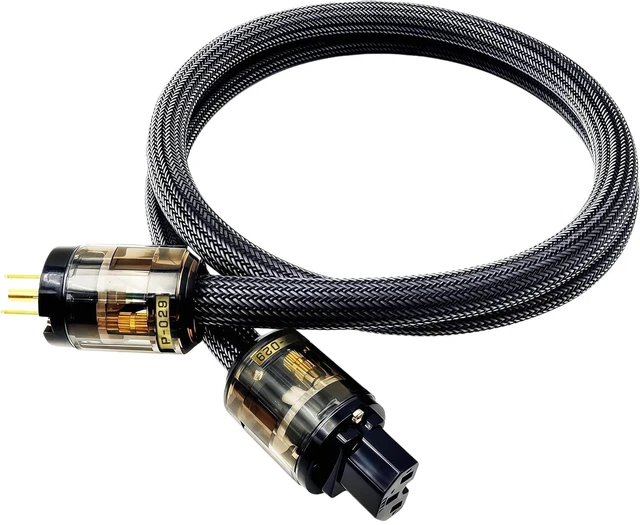 Main image of HiFi Power Cable Hi-End Audio Power Cable HiFi Audio Universal AC Power Cord-3.3FT(1m)