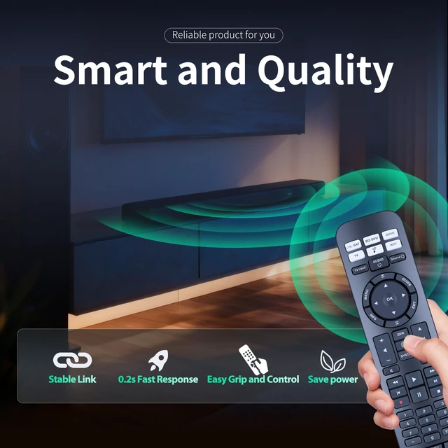 Alt view image 3 of 7 - Replacement Remote Control for Bose CineMate 520, 220, 130, 120 Fit for Bose CineMate SoundTouch Home Theater System