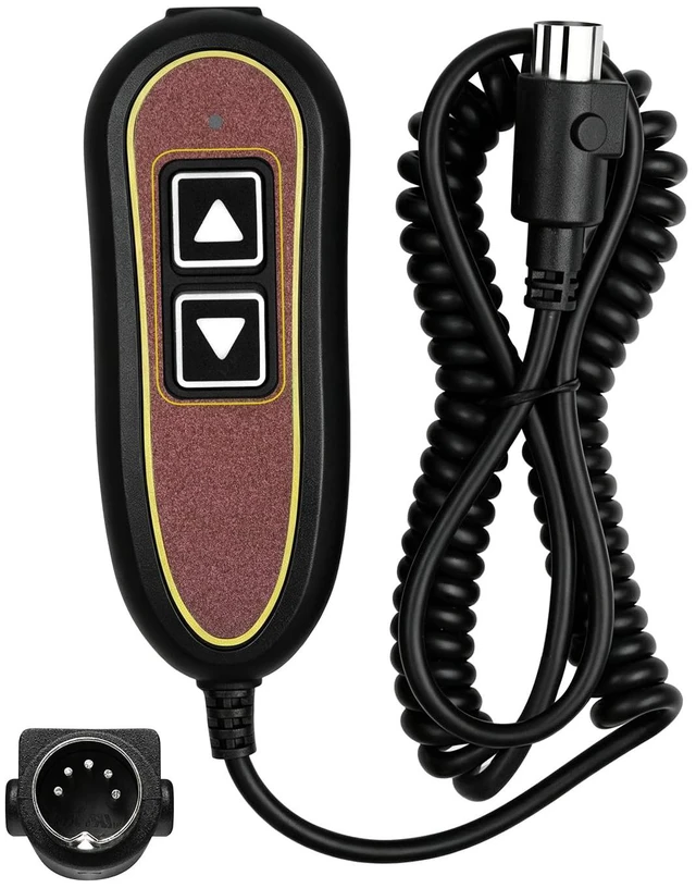 Main image of ZK1200-HC ZK1200-HC-1 2-Button 5-Pin Lift Chair Recliner Remote, Compatible with Golden and Ultra Comfort Lift Chairs Okin or Limoss Motors, 180° 5-Pin Plug, Backlight, USB Port, 1-Year Warr-anty