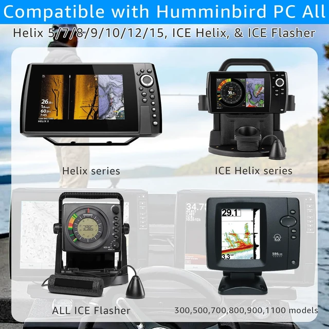 Alt view image 3 of 7 - 12V DC Power Cord Replacement for Humminbird Helix 5 Fish Finders 9.8 FT Compatible with Humminbird PC Helix 5/7/8/9/10/12/15, ICE Helix, ICE Flasher Series