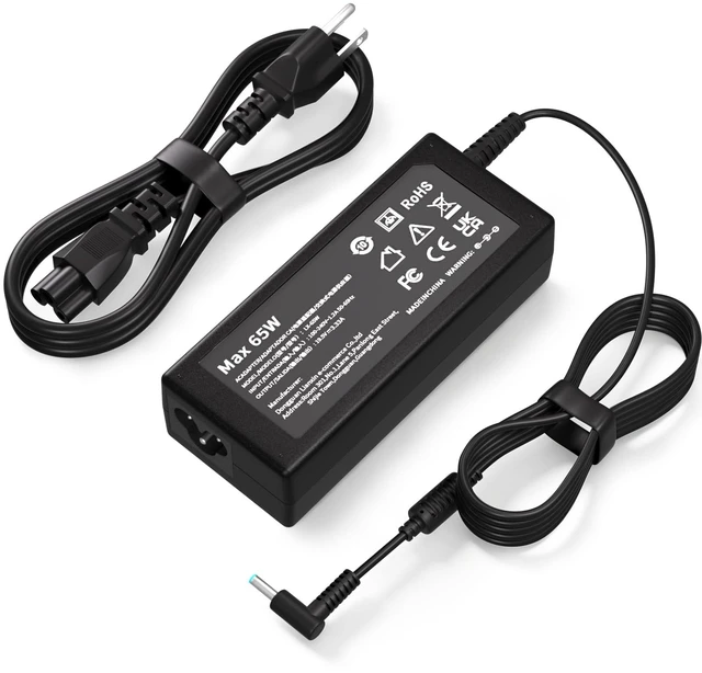 Main image of 65W Smart Blue Tip Power Adapter Compatible with HP Laptop Charger for Elitebook Probook Zbook Pavilion Stream Envy 19.5V 3.33A Computer Power Adapter