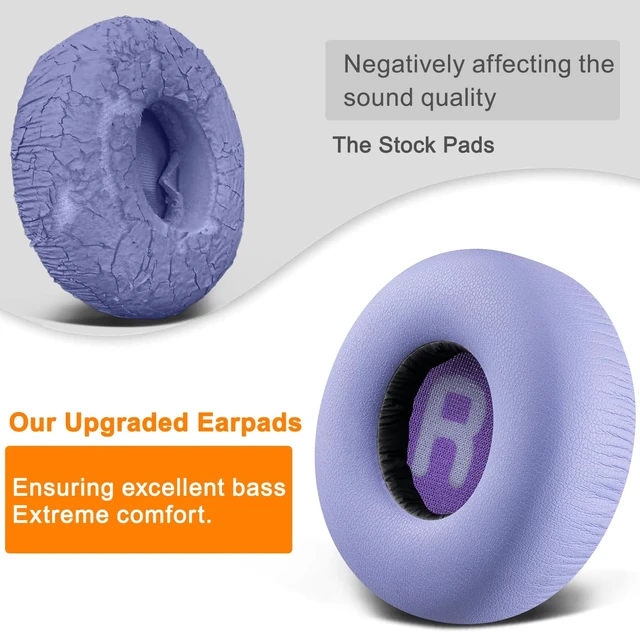 Alt view image 6 of 7 - Earpads for JBL Tune(600/660/670) - Purple for JBL Tune 600BTNC/660NC/670NC Headphones