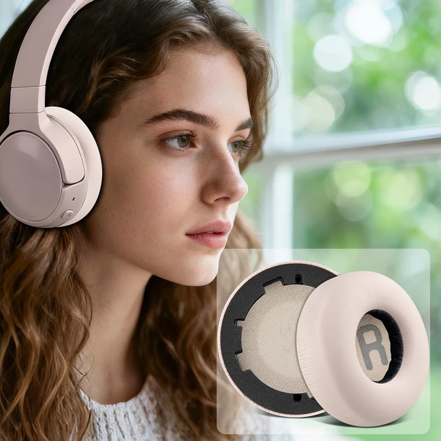 Alt view image 7 of 7 - Earpads for JBL Tune(600/660/670) - Pink for JBL Tune 600BTNC/660NC/670NC Headphones