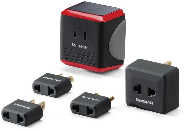 Main image of Converter/Adapter Kit With Pouch, Black/Red, One Size