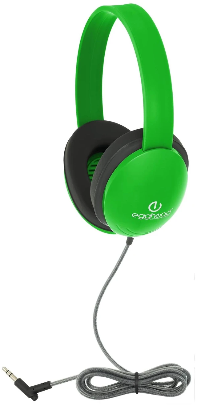 Main image of Heavy-Duty Kids Headphone with Tri-Shield Chew-Resistant Cord, Adjustable Headband, Padded Ear Cushions, and Storage Bag