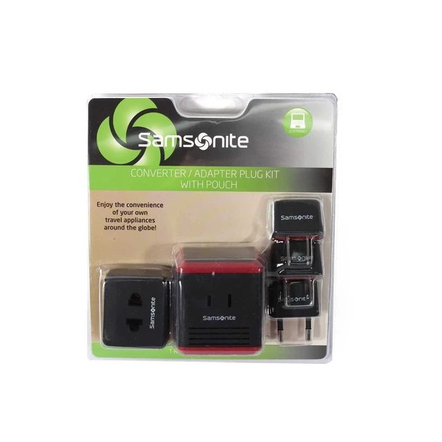 Alt view image 2 of 2 - Converter/Adapter Kit With Pouch, Black/Red, One Size