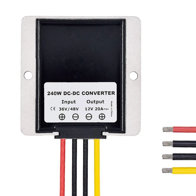 Alt view image 2 of 6 - DC to DC High Efficiency Voltage Converter 36/48V to 12V 20A 240W Buck Converter DIY Power Supply Step-Down Transformer