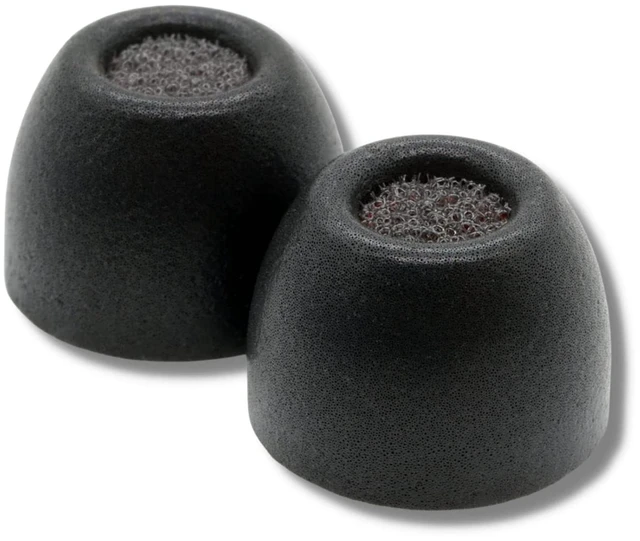 Main image of TW-200-A Memory Foam Replacement Ear Tips, Black, Large (3 Pairs) For Anker Soundcore, JBL, Skullcandy, EarFun & More, Ultimate Comfort, Secure Fit, Superior Noise Isolation
