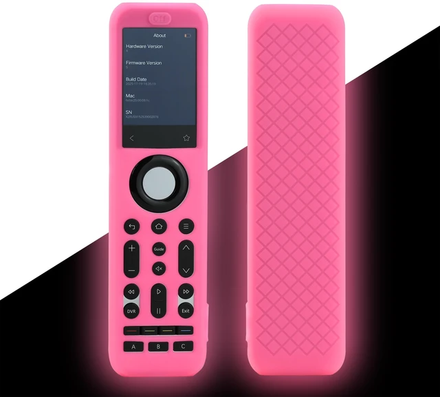 Main image of Protector for SofaBaton X2 Universal Remote Control, Silicone Protective Case Glow in Dark - Pink